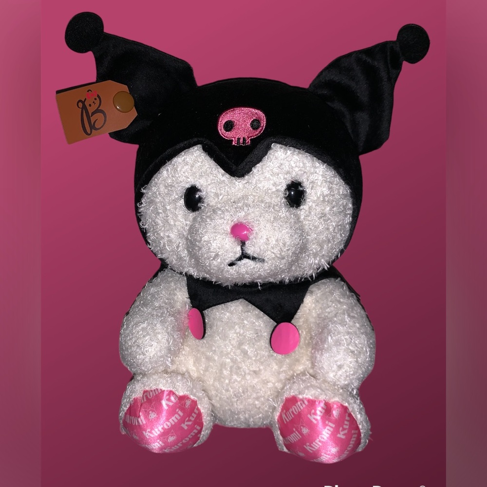 New from Japan Bon Voyage Small Bear X Kuromi Plush Bon Voyage Bear X Sanrio
